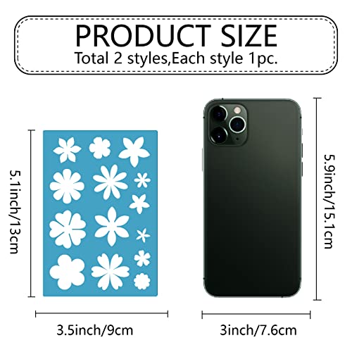 GORGECRAFT 5X3.5 21 Different Flowers Jewelry Shape Template Earring Stencils Reusable Cutouts Cutting Stencil Lapidary Templates for Bracelets Earrings Making Jewelry Accessories DIY Crafts - style: Custom