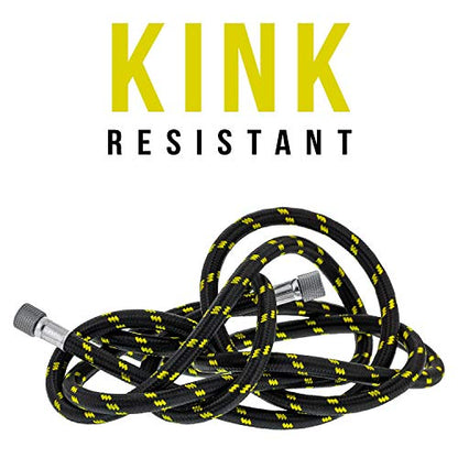 Master Airbrush Premium 25 Foot Nylon Braided Airbrush Hose | 25' Nylon Braided 1/8" BSP Airbrush Hose with Brush Adapter Fitting Connectors on Both Ends - size: 25' (1/8" Fittings)