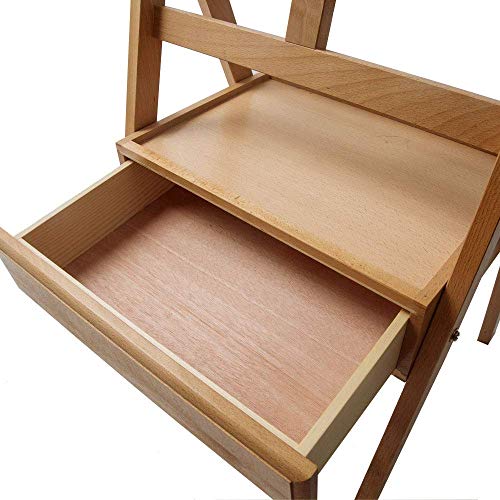 Mont Marte Signature Box Floor Easel, Beech Wood 43.5 x 44 x 150 cm (LxWxH), 17.13 x 17.32 x 59.1" - color: Floor Box Easels