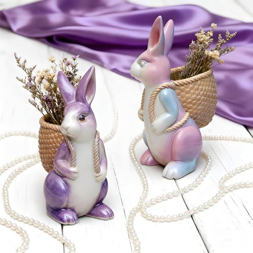 Rabbit Resin Silicone Molds 3D Small Animal molds for Epoxy Resin Casting Cute Bunny Backpack Candle Mold Home Decoration Easter DIY Crafts