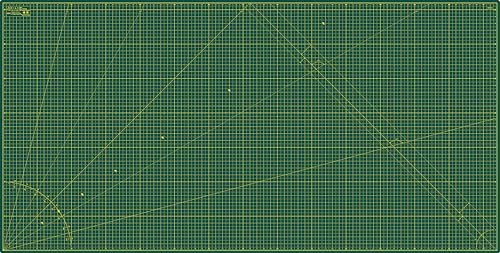 Elan Cutting Mat 36x72 Green, Extra Large Self Healing Cutting Mat 36 x 72 Inch, 5-Ply Craft Board Green, Hobby Board for Sewing and Quiltin - style: 72 x 36"