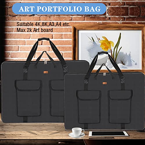 TreochtFUN Art Portfolio 23 X 31in - Portfolio Case A2 Heavy duty Soft Side - size: 23 x 31