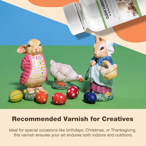 120ml Air Dry Clay Varnish - Air Dry Clay Sealant - Air Dry Clay Glaze | Waterproof, Clear, Matte, Finish Clear Varnish for Pottery, Used to Prevent Clay Cracking, Scratches, Wear - style: Matte Varnish