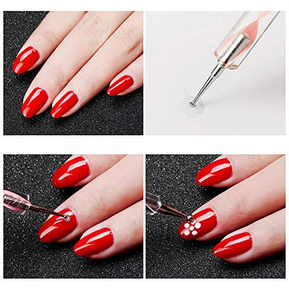 5 pc 2 Way Dotting Pen Tool Nail Art Tip Dot Paint Manicure kit (5PC) - size: 5 Count (Pack of 1)