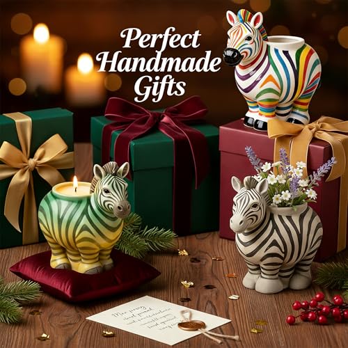 Zebra Resin Molds, Animal Plaster Silicone Molds for Epoxy Casting | 3D Animal Candle Holder Silicone Molds for Concrete Cement，Succulent Plant Pot, Plaster, DIY Crafts, Home Decor, Storage Box - color: Zebra Resin Mold
