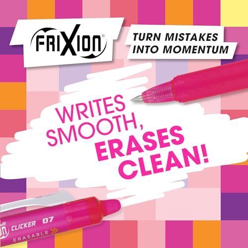 PILOT, FriXion Vibe Dreamglow 7 Pack, Fine Point 0.7 mm - color: DreamGlow