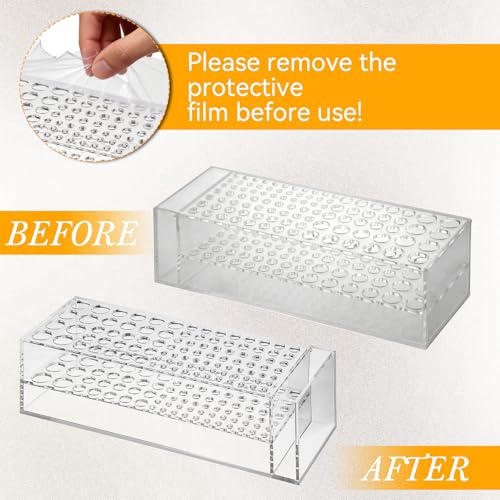 Acrylic Paint Brush Holder, 98 Holes Desktop Organizer Stand