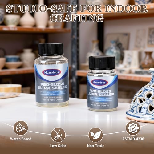 Studio High-Gloss Varnish for Air-Dry & Polymer Clay, 100 mL | Crystal-clear, no-tack finish after full cure; smooth, buildable coats for miniatures, ornaments and multiple clay projects - size: 100ml (3.38 fl oz)
