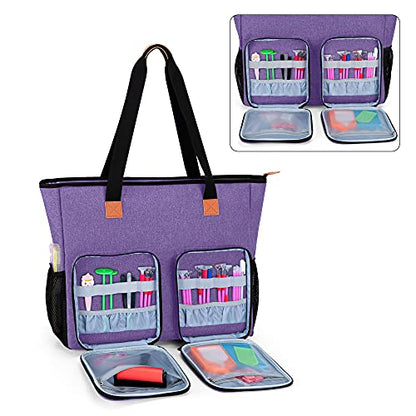 LUXJA Diamond Painting Carrying Case for A3 Light Pad, Purple - color: Purple