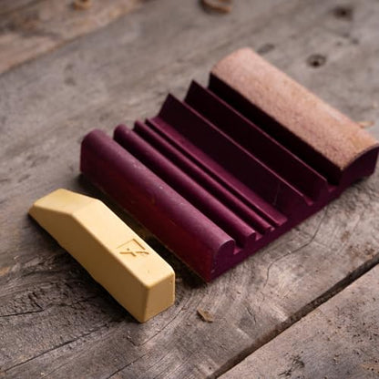 Flexcut Wood Carving Tools | Flexcut SlipStrop | Polish and Debur Cutting and Carving Tools For Razor Sharp Blade Edges | Includes Polishing Compound | PW12 | Made in the U.S.A.