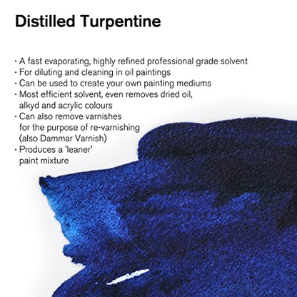 Winsor & Newton Distilled Turpentine, 75ml (2.5-oz) Bottle - color: Distilled Turpentine, style: 2.5-oz Bottle