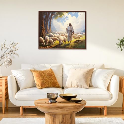Paint by Numbers Kit for Adults, Jesus DIY Painting Kit, 16x20 Inch - color: CYOP1P17