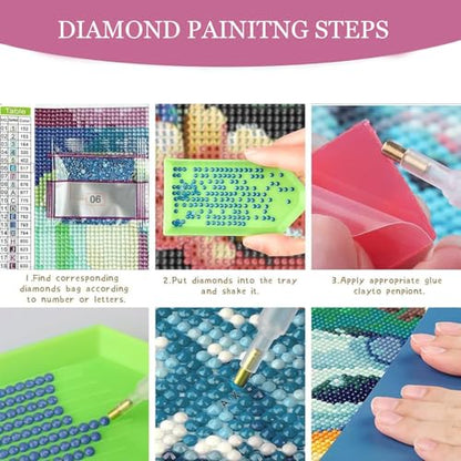 AIBOERL 6 Pack Diamond Art Kits for Adults,Disco Fruit Diamond Painting | Round Drill Disco Fruit Diamond Painting for Beginners DIY Rhinestone 5D Diamond dots(Gemstone Craft)Wall Art Gift 12x16IN - color: DP02109