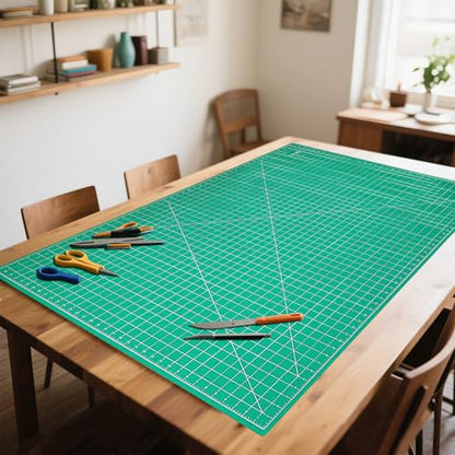 Self Healing Cutting Mat Cutting Plate Cutting Scale Plate Painting Engraving Plate Cutting Table Mat Manual Mat PVC Plate (A0) - size: 48"L x 0.3"W