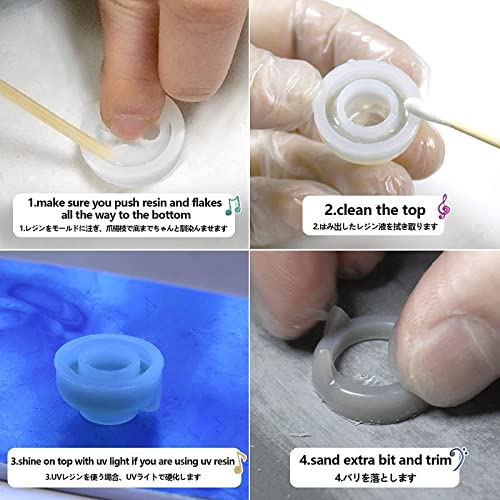 FUNSHOWCASE Bracelet and Ring Resin Jewelry Molds Larger Sizes Set 19 Kits