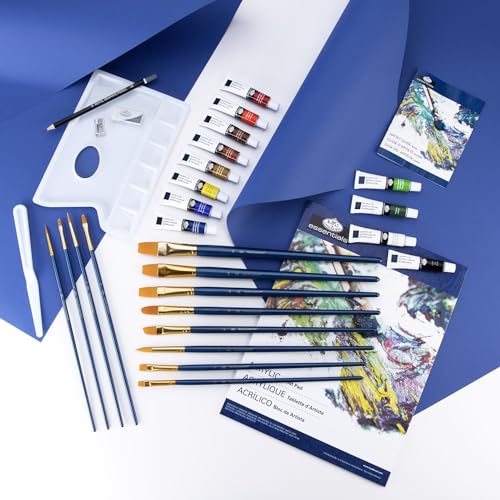 Royal Brush essentials(TM) Acrylic Art Set In Metal Case 32/Pkg, Multi