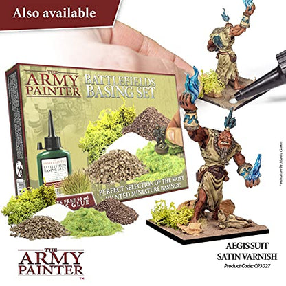 The Army Painter, Colour Primer Aegis-Suit Satin Varnish, 400 ml | Spray Protector Varnish Sealer made for Acrylic Model Painting, Wargames & Warhammer 40K Figures - color: Satin Varnish