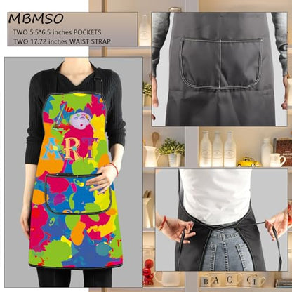 MBMSO Painting Artist Apron with Pockets Artist Painter Gifts Art Lover Gift for Art Teacher Student Painter Apron Waterproof - color: Love Art Apron-2