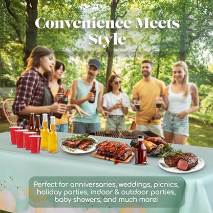 Grandipity Party Balloon Birthday 3 Pack Premium Disposable Plastic Tablecloth 54 Inch. x 108 Inch. Rectangle Table Cover - color: Balloons, size: 54" x 108" - 3 Pack
