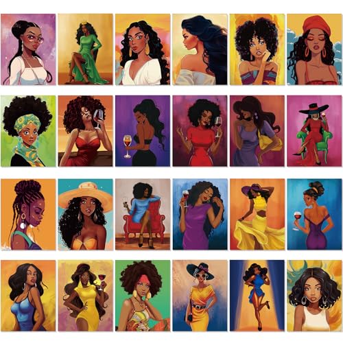 Sherr 24 Pcs Pre Drawn Canvas for Painting Adult Pre Printed Canvas Bulk Sip and Paint Kit Stretched Panels Paint Set for Theme Valentine Painting Night Party Favor(Stylish Women,8 x 10 Inch) - size: 8 x 10 Inch, style: Stylish Women
