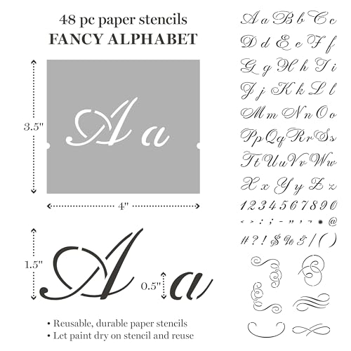 Martha Stewart, Classic Alphabet Paper Lettering Stencil and Tool Kit, 150 pc - style: Classic Alphabet