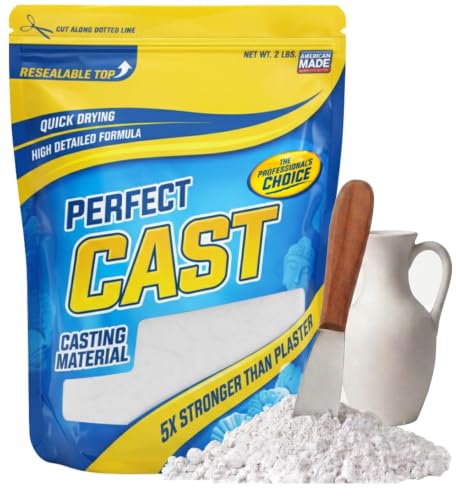 Perfect Cast Mold Casting Powder, Fast-Curing, Non-Toxic, Water-Based Material for DIY Sculptures, Jewelry, Crafts & Models, USA Made, 2 lb Bag - size: 2 lb