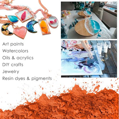 U.S. Art Supply Mica Pearl Pigment Powder Kit, 24 Master Colors, 3.5oz | Jewelescent - Cosmetic Grade, Epoxy Resin Color Pigment, Mica Powder for Resin, Soap, Slime, Candle Dye, Art - style: 24 Color - Master Set - 100 Gram Pouches