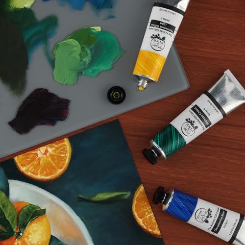 Tusc & Pine Artist Oil Paint - Greens, Set of 3 40 ml, Non-Yellowing, Rich & Creamy Consistency, Maximum Pigment Load, Small Batch Milled Oil Paints Made in the USA for Professional Artists - color: Greens, size: 40 ml (Set of 3)