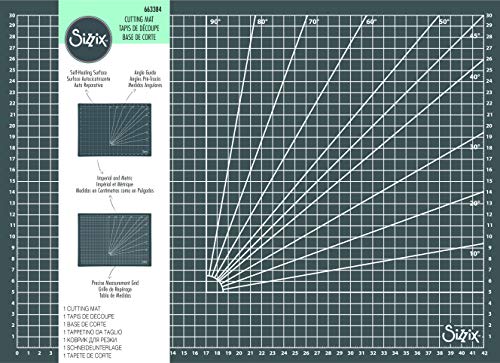 Sizzix Large Cutting Mat with Grid for Scrapbooking, Cardmaking, Papercraft, Home Décor & DIY Projects, Grey, One Size, Multicolour