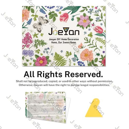 Joeyan Floral Rub On Transfers for Furniture and Crafts, 2 Large Watercolor Peony Design Sheets 12''x18'', DIY Home Decal on Wood Glass Metal Canvas Porcelain Paper Plastic, Pink and Purple - style: Pink and Purple Peony