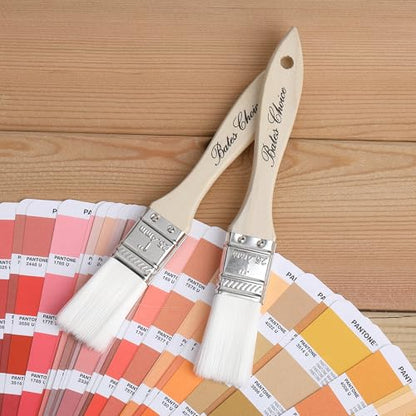Bates- Chip Paint Brushes, 6 Pack, 1", 2", 3", Synthetic Bristles Painting Brushes, Paint Brushes Set, Chip Brush, Painting Brush, Wood Stain Brush Set, Chip Paint Brushes for Paint, Chip Brushes - size: 6 Pack, 1", 2", 3"