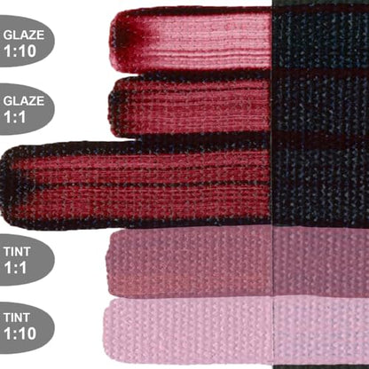 GOLDEN OPEN Slow-Drying Acrylics, Permanent Maroon, 2 fl. oz. Tube - color: Permanent Maroon, size: 2 Fl Oz (Pack of 1)