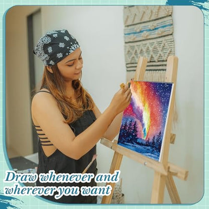 Sherr 12 Pcs Pre Drawn Canvas Pre Printed Canvas for Adults Sip and Paint Party Canvases Painting Kit for Summer Easter Mother's Day Party Favor(Natural Scenery,8 x 10 Inch) - size: 8 x 10 Inch, style: Natural Scenery