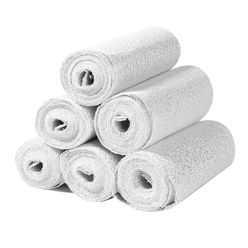 Plaster Cloth Rolls 12.5CM x 2.7M Plaster Strips Gauze Bandages Belly Casting Kit Pregnancy Plaster of Paris for Art Craft Projects, Mask Making, Sculptures, Scenery Construction
