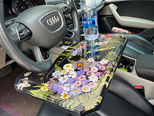 Steering Wheel Tray Resin Molds, DIY Resin Epoxy Casting Craft Car Table Mount Steering Wheel Tray Desk for Laptop & Food