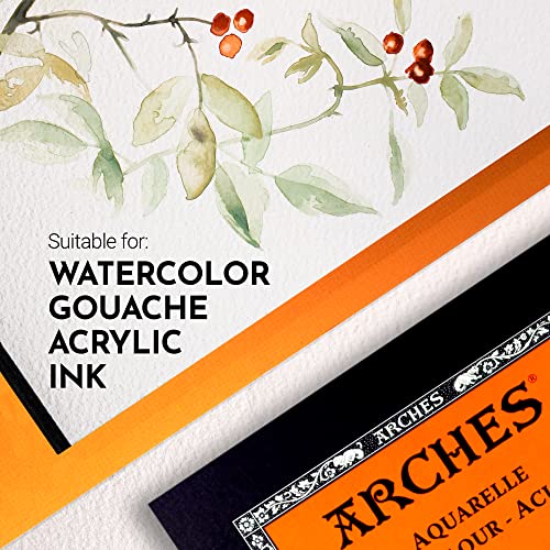 Arches Watercolor Pad 10x14 Inches 140lb/300 Rough - size: 10"x14", style: Rough