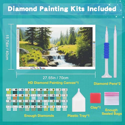 JOOZ Large Diamond Art Kits for Adults, 5D Landscape Diamond Painting Kits - color: Landscape 046