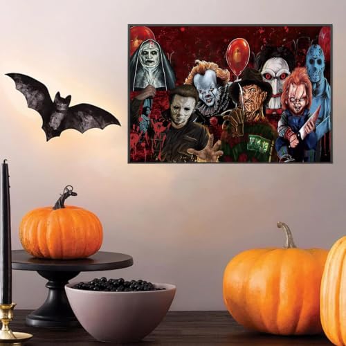 VeGuude Halloween Diamond Art Kits for Adults Home Wall Decor Gift 12x16 in - color: DP04287