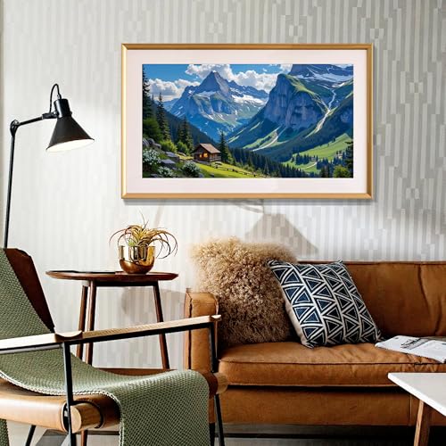 SmartEZ Large Diamond Painting Kits for Adults, Landscape Diamond Art Kits | DIY Large Diamond Art Kits for Adults, Gem Art Kits for Gift, Home Wall Decor 27.5x15.7 Inch - color: Landscape 009