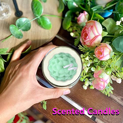Sakolla 3 Pack Flower Soap Molds, 12 Cavities Different Shapes Silicone Molds for Soap, Lotion Bar, Bath Bombs, Chocolate, Candy - color: Flower/3 Colors