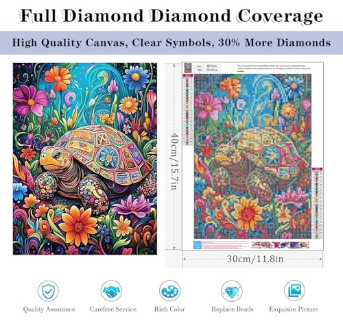 HHMATITS Sea Turtle Diamond Art Kits for Adults 12x16inch - color: Sea Turtle