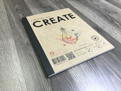 Design Ideation Lay Flat Create. Removable Sheet Sketchbook. Premium Paper. Smart-Bind Reinforced Lay Flat Binding. (8.5" x 11") LF-2550-LS - size: 2550 (8.5" x 11")