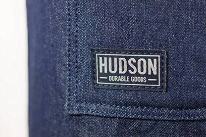 Hudson Durable Goods - Professional Grade Chef Apron for Kitchen, BBQ & Grill - color: Blue Denim