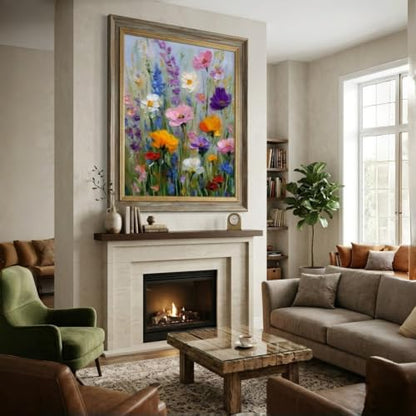 Floral Wildflower Paint by Numbers Kit for Adults Beginner 16X20 inch - color: PB501-1