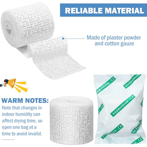 Treela Plaster Cloth Rolls Gauze Bandages Rolls Strips for Belly Casts, Scenery Molds, Mask Making, Art Projects, Body Casts, Craft Supplies(2 Inch x 118 Yard) - size: 2 Inch x 118 Yard