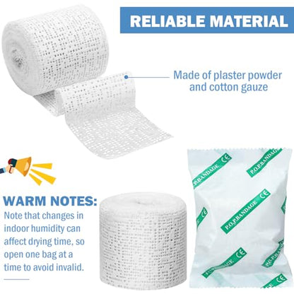 Treela Plaster Cloth Rolls Gauze Bandages Rolls Strips for Belly Casts, Scenery Molds, Mask Making, Art Projects, Body Casts, Craft Supplies(2 Inch x 118 Yard) - size: 2 Inch x 118 Yard