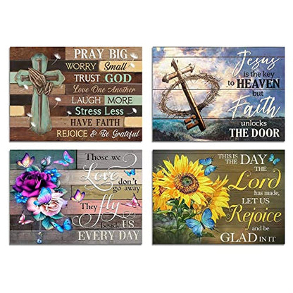 Muzagroo Art 5D Diamond Paintings Kits for Adults 5D Diamond Art Kits with Round Full Drill Diamonds DIY Gem Art for Beginners Love Theme 4PCS Wall Art for Living Room - color: 04-Love