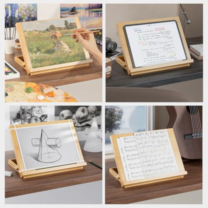 LUCYCAZ Tabletop Easel for Kids, Lightweight Art Easel for Painting - style: Tabletop Easel