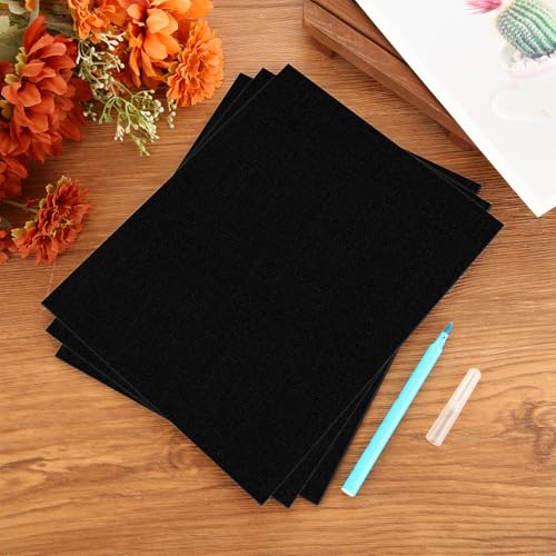 24 Pack Black Canvas for Painting, 8x10 Inch Canvas Panels Painting Canvases for Oil, Acrylic, Watercolor Paint