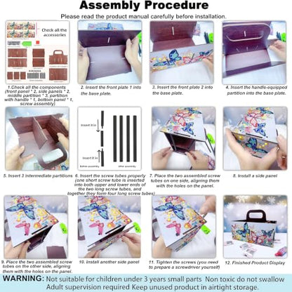 Butterfly Diamond Painting Storage Box with Portable Handle - color: Butterfly3
